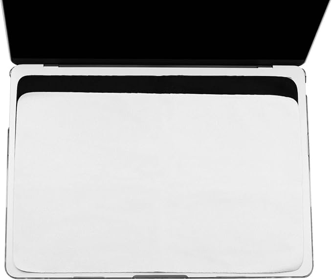 MUBUY-GOL 2 Pack Microfiber Liner Cleaning Cloth 13" with Screen Keyboard Imprint Protection, Laptop Keyboard Protector Compatible with MacBook Neo/Pro/Air 13" and MacBook Pro 14"-(Grey+Black)