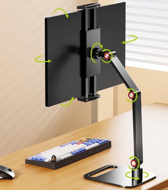 Hosann Century Tablet Stand Holder, Stable Portable Space-Saving Multi-Device Holder for Home, Office, Kitchen
