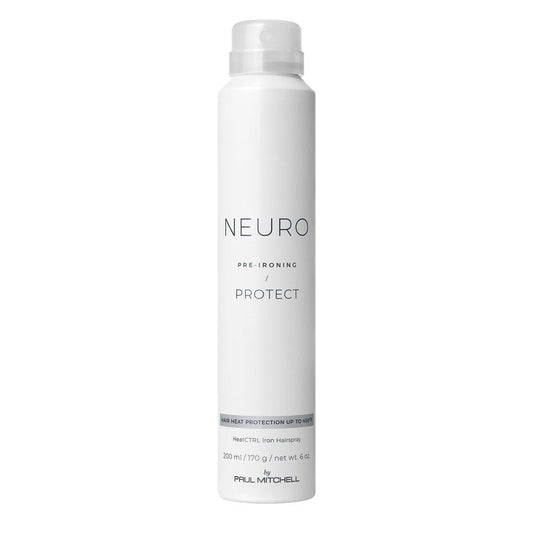 Neuro by Paul Mitchell Protect HeatCTRL Iron Hairspray, Perfect Prep + Finish For Heat Styling, For All Hair Types, 6 oz