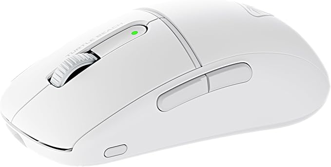 Turtle Beach Burst II Air Wireless Gaming Mouse - 47g Ultra Lightweight, Optical Switches, 26000 DPI Optical Sensor, 120-hour Rechargeable Battery, Symmetrical Design, Bluetooth, USB-C Cable – White