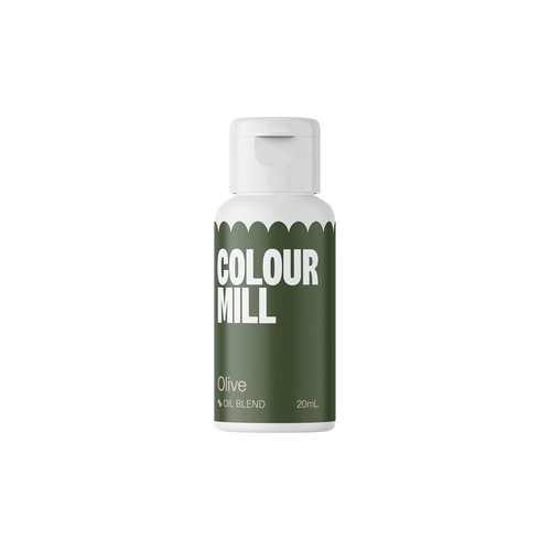 Colour Mill Oil-Based Food Coloring - Olive | 20 Milliliters for Vibrant Baking and Decorating