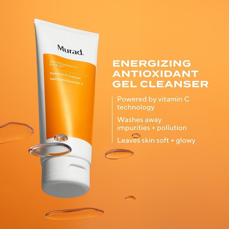 Murad Essential-C Facial Cleanser - Foaming Gel Face Wash- Vitamin C & Antioxidant Rich Treatment Backed by Science, 5.0 Fl Oz