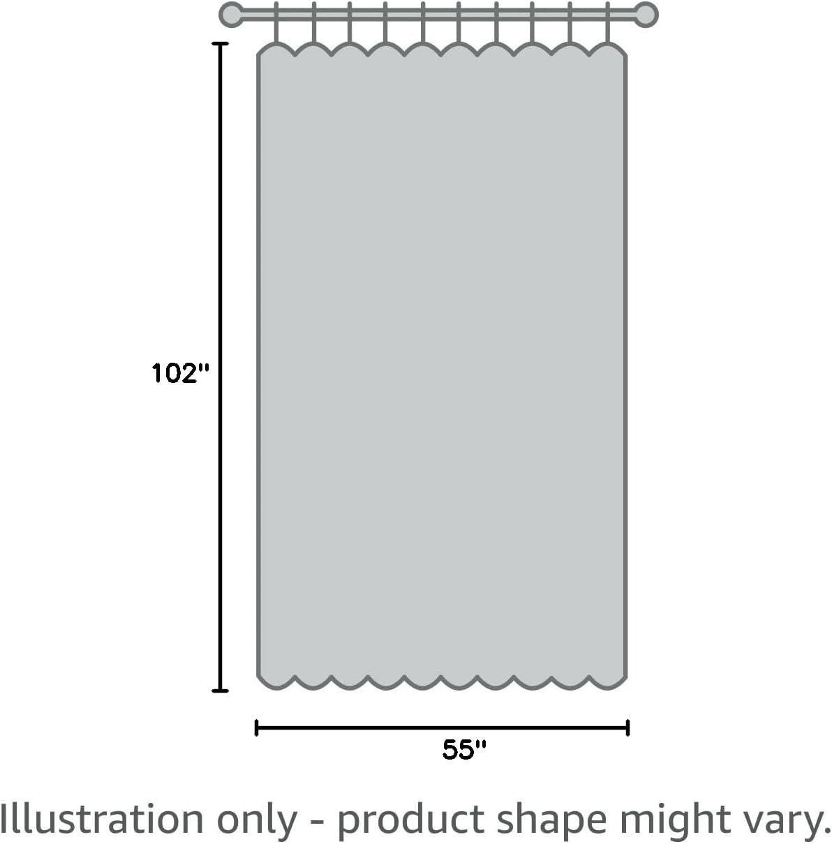NICETOWN Blackout Curtains - 102" Long, 55" Wide | Sound Reducing, Heat & Cold Blocking Panels for Modern Rooms