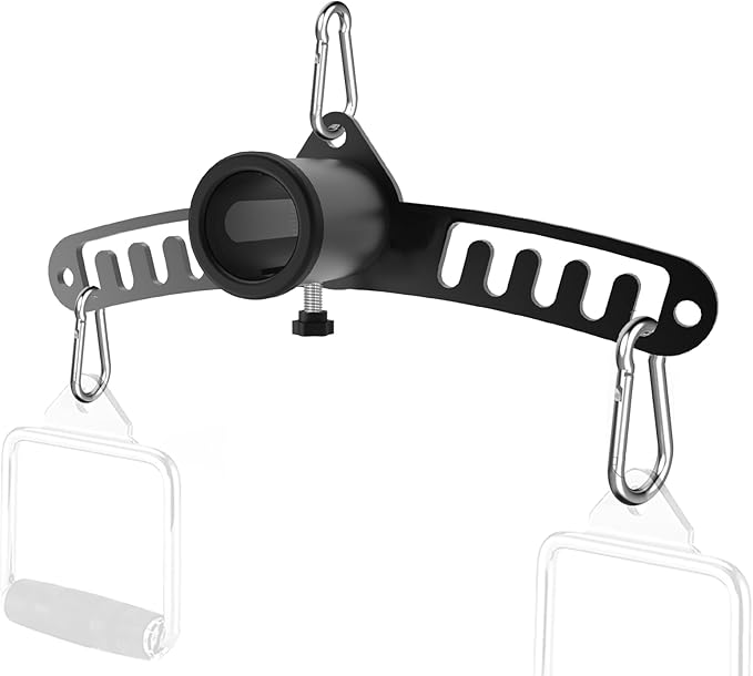 Multi-Function Landmine Attachment & Cable Machine Double to Single Pulley Adapter – Fits 2” Olympic Barbells – Heavy-Duty Steel Base for Landmine Press, Rows, Lat Pulldown, and Home Gym Training