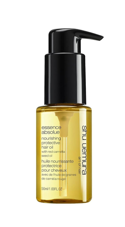 shu uemura art of hair Essence Absolue Nourishing Protective Hair Oil - Lightweight Multi-Benefit Leave In Treatment, Hydrates, Adds Shine, and Reduces Frizz with Heat Protection, 1.69 Fl Oz