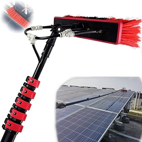 Photovoltaic Panel Cleaning, Window Cleaning Pole, 3.6-10.8M Water Fed Telescopic Brush, Extendable Cleaner Conservatory Roof Cleaning Tools,Cleaning Photovoltaic,6m