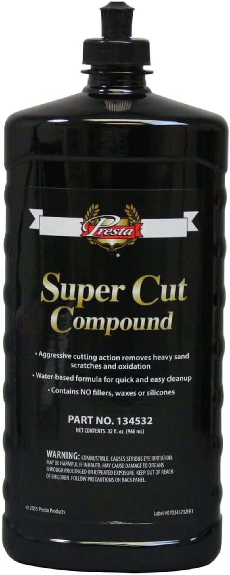 Presta Super Cut Compound - Remove Heavy Sand Scratches & Oxidation | 32 Oz.
