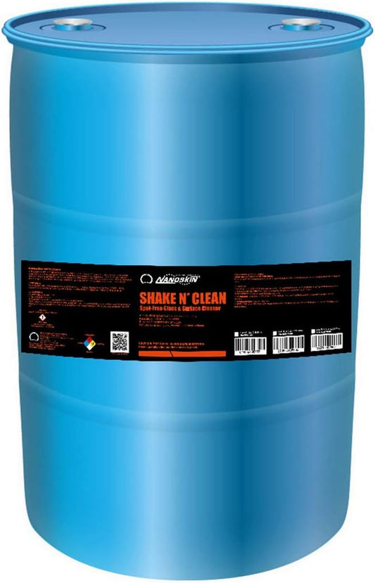 Nanoskin Shake N’ Clean Glass Cleaner 30 Gallons – Thick Clinging Sprayable Glass Cleaning Solution | for Auto and Home for a Streak-Free Shine | Safe for Tinted and Non-Tinted Windows | Ammonia Free