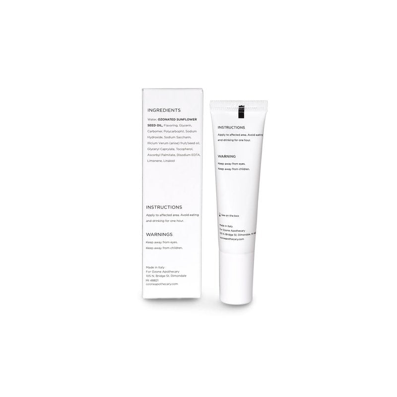 Ozone Apothecary Oral Gel Ozone Oil Infused Gel Dental Care Antibiotic-Free Multipurpose for Promoting Healthy Mouth
