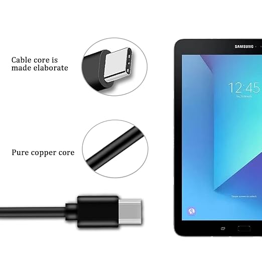 HONGPING 5ft USB-C to Type A Fast Charger Data Type C Cable for iPad Pro 12.9/11 2018 Galaxy Ultra S20+S10 S9 Note 10 Tab S4,MacBook Air,Google Pixel 3a 2 XL,LG,Sony Xperia XZ Charging Cable.