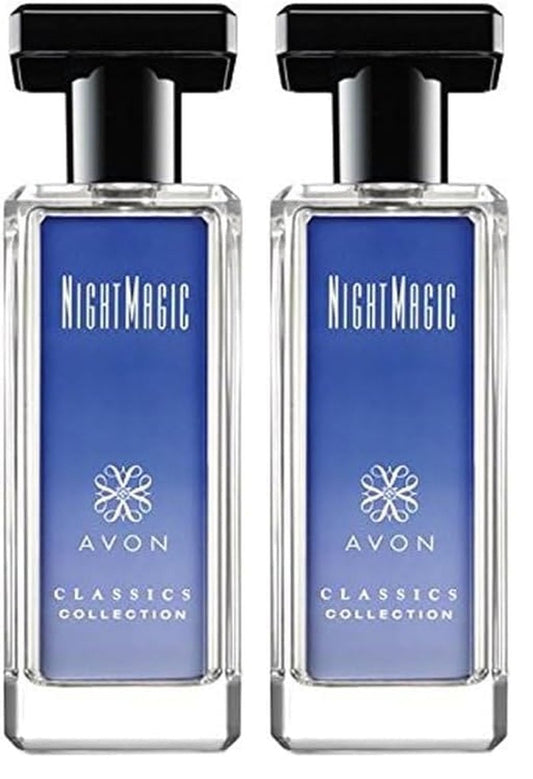 Night Magic Cologne for Women - Woody Floral Perfume with Neroli, Jasmine & Musk | Long-Lasting 1.7 fl oz (Pack of 2)