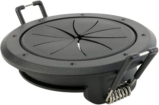 Construct Pro Speedy Spring-Lock Cable Pass Through Port, 2 inch Inner Diameter, Black CON6061SPZ