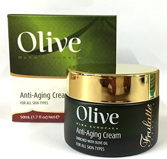 Olea Europaea Olive Oil Anti-Aging Cream - Hydrating Formula for All Skin Types | 50ml