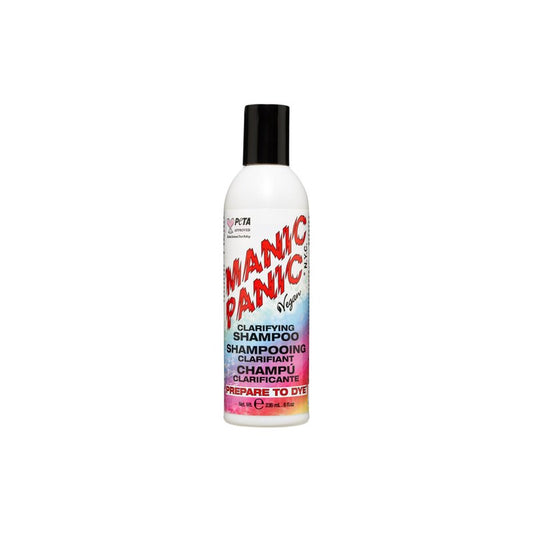 MANIC PANIC Prepare to Dye Clarifying Shampoo for Women & Men - Sulfate Free Shampoo For Color Treated Hair - Remove Product Build Up & Prepare for Coloring - Vegan & Cruelty-Free (8oz)
