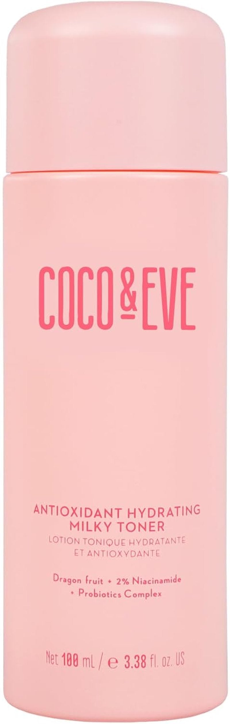 Coco & Eve Antioxidant Hydrating Milky Toner - Boost Hydration & Radiance | 3.38 fl oz