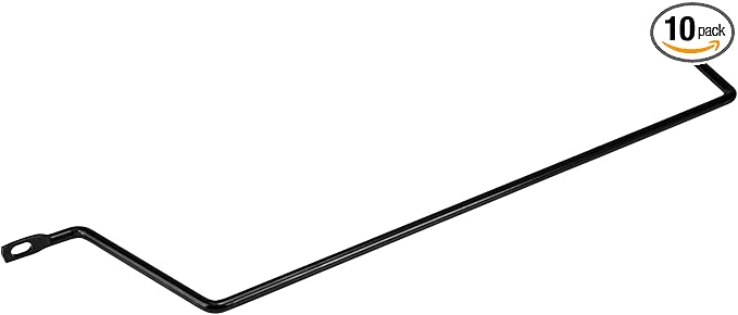 StarTech 10-Pack Horizontal Lacing Bar with 4in (10.2cm) Offset at 75 Degrees, Server Rack Cable Management, 19" Network Rack-Mount Cord Organizer, TAA