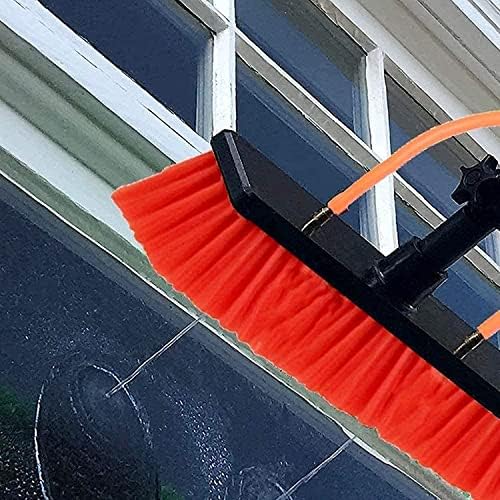 Telescopic Glass Cleaning Brush,Photovoltaic Panel Cleaning 3.6-11M Water Fed Telescopic Brush Window Clean Extendable Cleaner Conservatory Roof Cleaning Tools Photovolta,12ft/3.6m