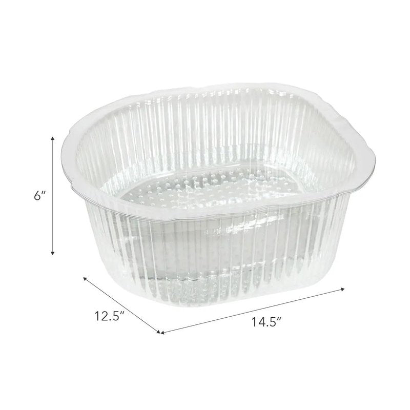 ForPro Universal Pedi Bath Liners - 50% THICKER - Fit Footsie Bath Plus Foot Bath, Disposable Pedicure Foot Tub Liners for Foot Spa Basins & Foot Bath Soaks, Clear, 50-Count