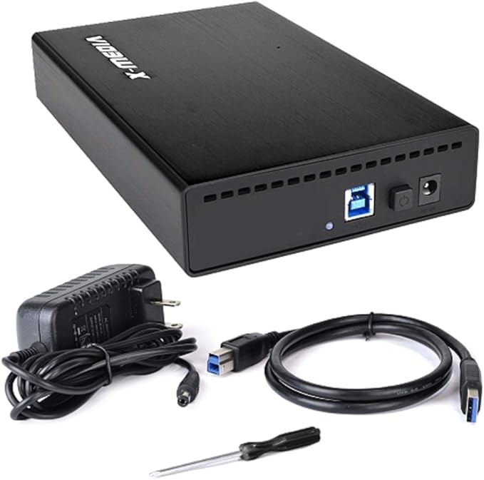X-MEDIA 3.5-Inch USB 3.0 SATA I/II/III Aluminum Hard Disk Drive HDD External Enclosure Case [XM-EN3251U3-BK]