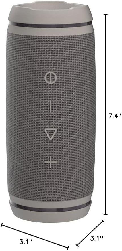 TREBLAB HD77 – Waterproof Bluetooth Speaker, 30W Loud 360° Sound, Deep Bass, IPX7, TWS Pairing, RGB Lights, 20H Battery, Portable Wireless Speaker for Outdoor, Beach, Camping, Party, Travel