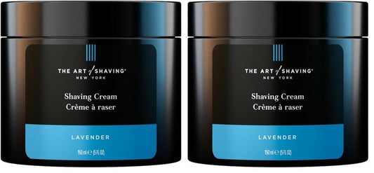 The Art of Shaving Lavender Shaving Cream for Men - Beard Care,Protects Against Irritation and Razor Burn,Clinically Tested for Sensitive Skin,5 Fl Oz,(Pack of 2)