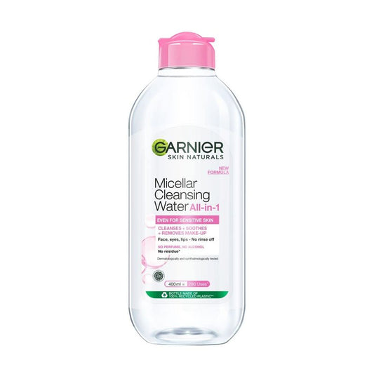 Micellar Cleansing Water by Garnier Skin Naturals | Gentle Makeup Remover, 400ml