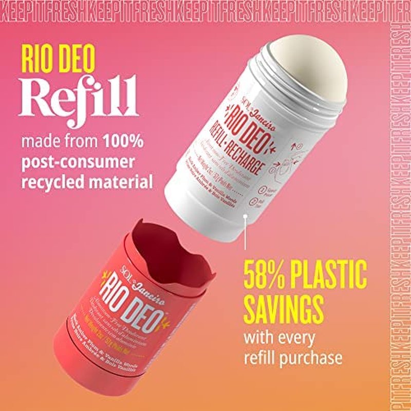 Rio Deo Aluminum-Free Deodorant Refill Cartridge | Sol de Janeiro - Eco-Friendly & Long-Lasting