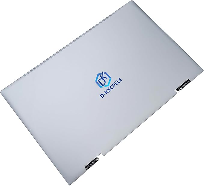 D-KXCPELE Replacement Laptop LCD Cover Back Rear Top Lid with Hinges for HP Envy X360 15-ED 15M-ED 15T-ED L93203-001 L93204-001 (Silver)