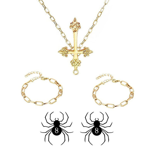 Anime Tattoo Spider 8,Anime Cosplay Temporary Sticker (B)