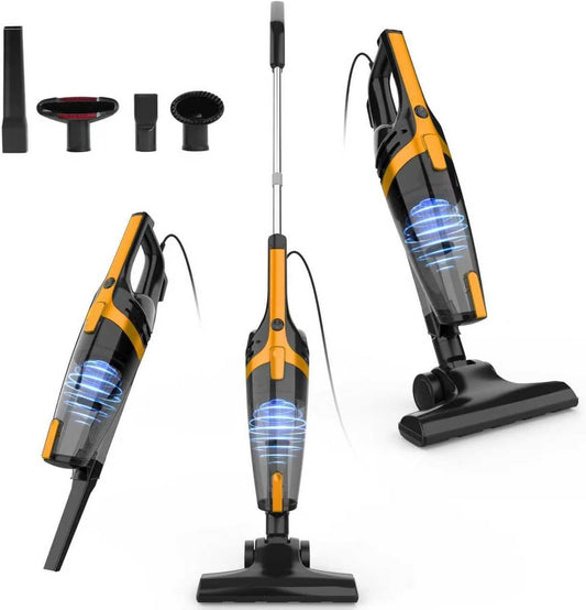 Skiennix Corded Stick Vacuum Cleaner - 20Kpa Powerful Suction | 16Ft Cord, 2-in-1 Lightweight Design for Pet Hair and Hardwood Floors