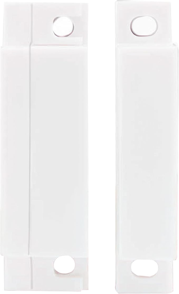 FOCMKEAS 2Pcs Magnetic Reed Switch Wired Surface Mount Normally Closed NC Contact Sensor Alarm Magnetic Door Switch with 2 Wires, PVC, MC-31