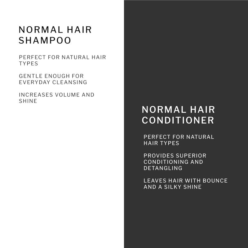 SACHAJUAN Normal Hair Shampoo and Conditioner Set | Ocean Silk Technology for Everyday Cleansing, Volume & Shine | Lightweight Hydration & Detangling | Vegan & Paraben-Free | Pack of 2 (3.4 oz)