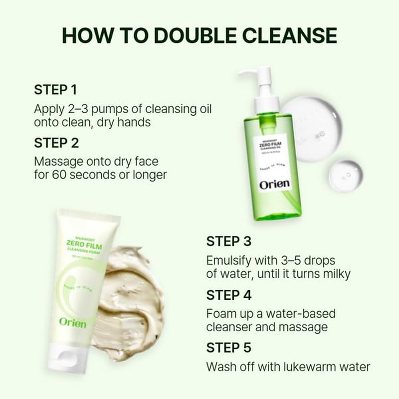 Mugwort Cleansing Oil - Daily Makeup & Blackhead Removal | 6.76 fl. oz. Korean Skincare