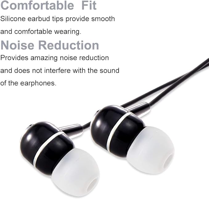 Earbud Tips High Quality Soft Silicone Earbuds Replacement Tips Fit for in-Ear Headphones(inner hole from 3.8mm - 4.0mm earphones)9 Pairs S/M/L,White