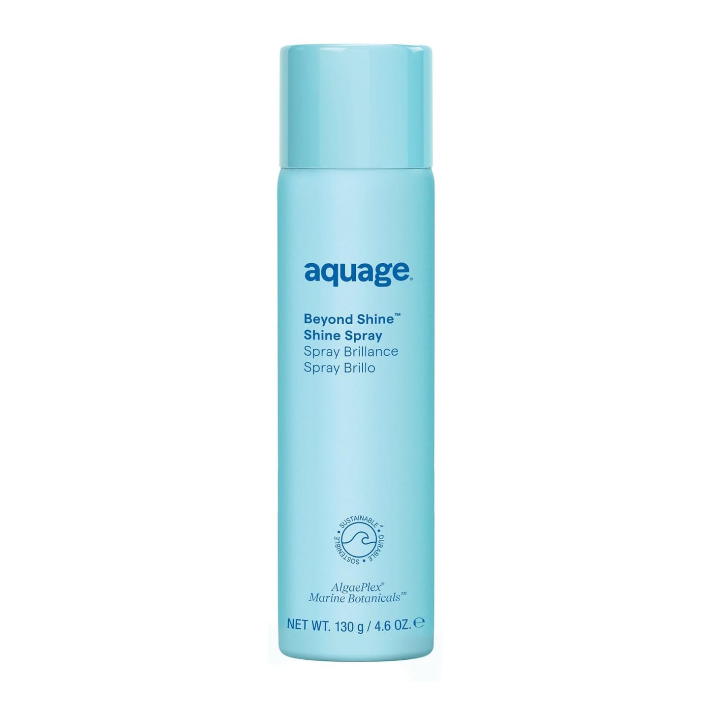 Aquage Beyond Shine Spray - Fine-Mist Hair Shine Spray and Thermal Heat Protectant for Frizzy, Coarse, & Color-Treated Hair - Brilliant Gloss and Smoothness with AlgaePlex Marine Botanicals (4.6 oz)