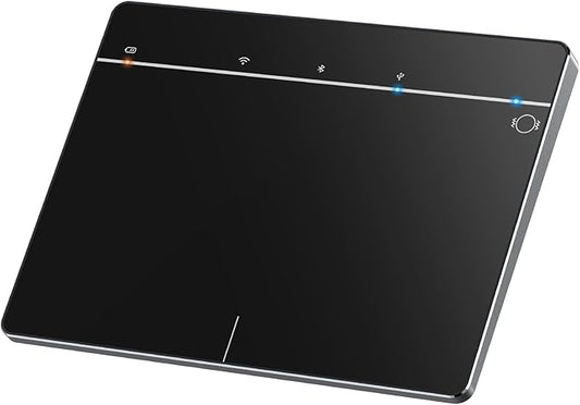 Wireless Bluetooth Trackpad for Windows 10/11, 3-in-1 Connectivity Modes, Support Multi-Touch Gestures, High Precision Control for PC & Laptop (Black)
