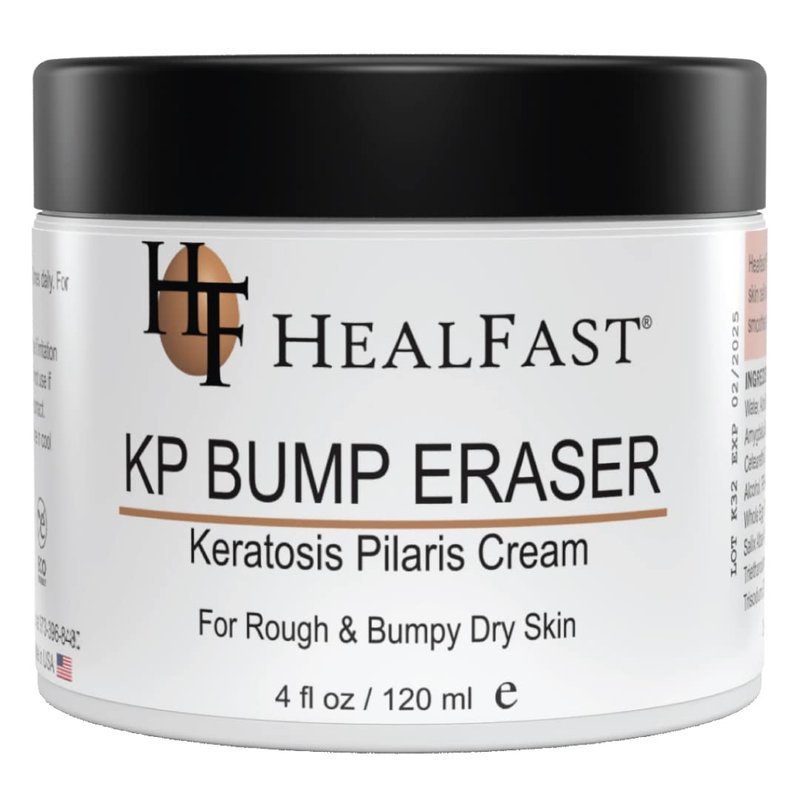 HealFast KP Bump Eraser Cream 4 Oz â Soften, Nourish Rough and Bumpy Skin with 2% BHA â Keratosis Pilaris - For All Types â No Scrubbing Required â Fragrance and Paraben Free
