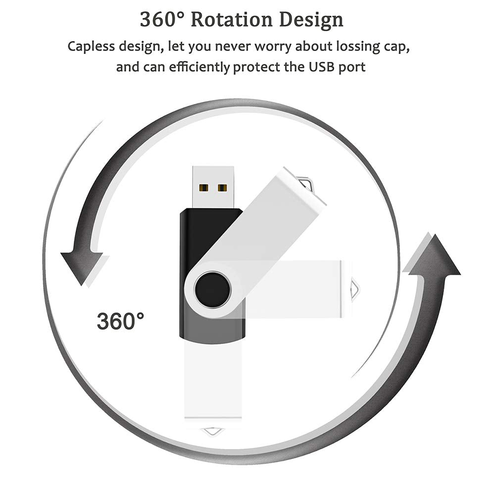 USB Flash Drive 256MB 20 Pack, Bulk USB 2.0 Thumb Drives Swivel Memory Stick Jump Drive Pen Drive,256MB 20 Pieces