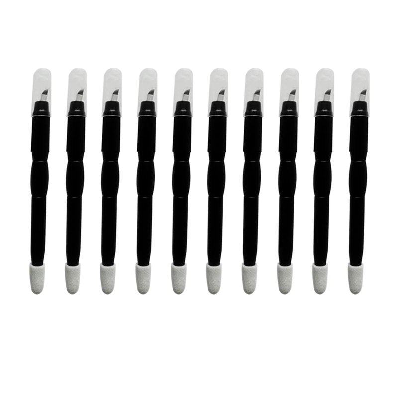 ZUSING Very Very Sharp Disposable Microblading Pens 12 Needles With Pigment Sponge Microblading Pen Disposable 10pcs/pack (Black)