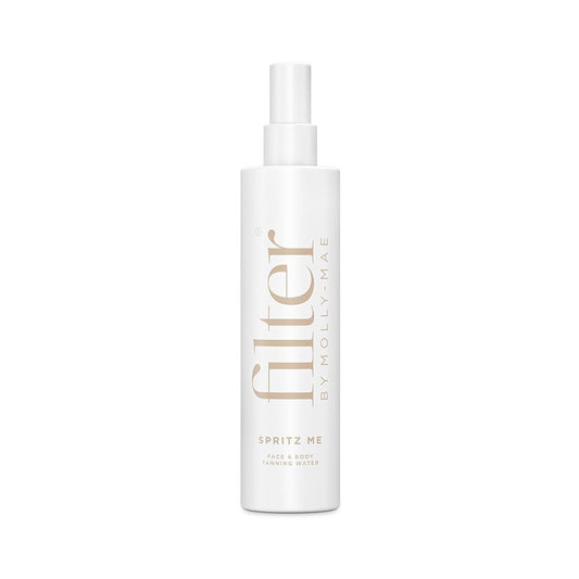 Filter by Molly-Mae Spritz Me Tanning Water | Moisturizing Self Tanner | Golden, Streak-Free Glow | Natural-Looking Sunless Tan | Fast Developing | Long-Lasting | Clear & Oil-Free | 200ml