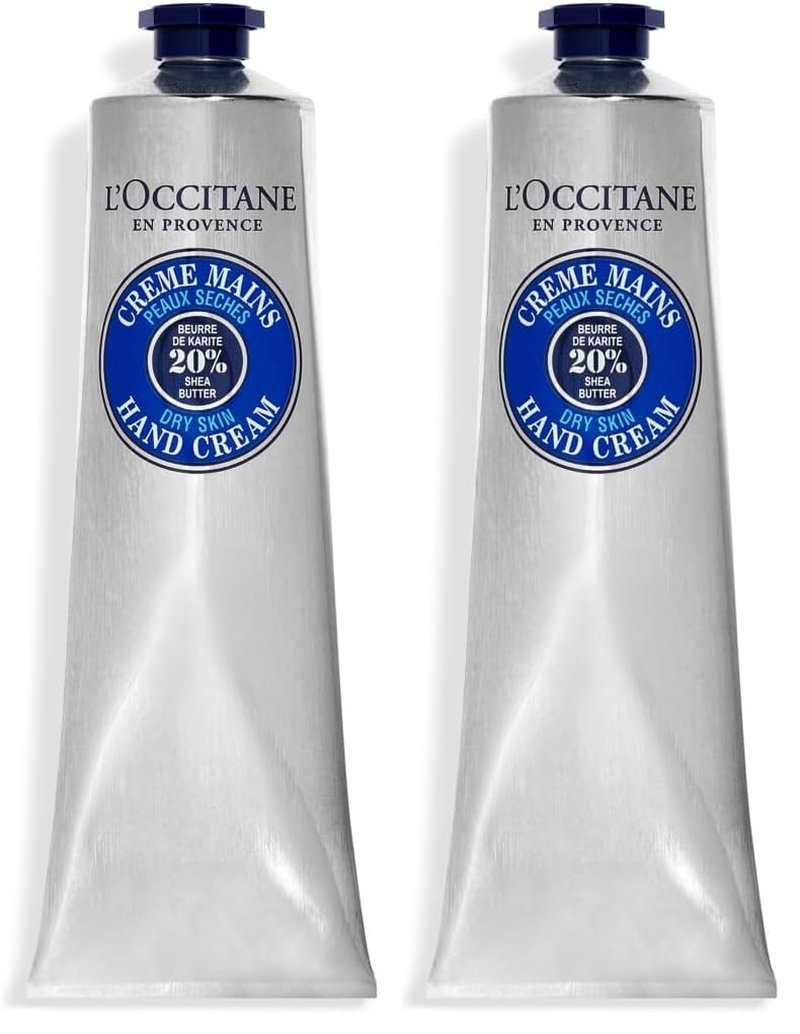 L'OCCITANE Fast-Absorbing 20% Shea Butter Hand Cream 5.20 fl oz,(Pack of 2)