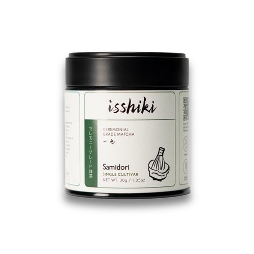 Isshiki Matcha Powder – Premium Ceremonial Grade Samidori Green Tea from Uji, Japan – Exceptional Authentic Japanese Matcha - Quality 30g Tin - 20 Servings