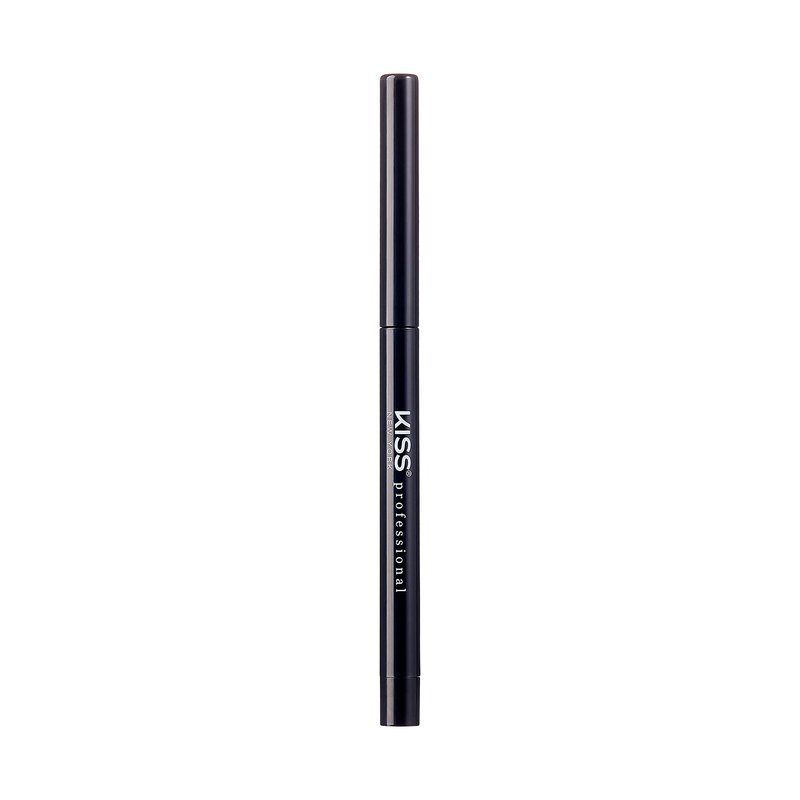 Kiss NEW YORK Pro Intense Gel Eyeliner with Built-In Sharpener, Waterproof, Smudge-Proof, Long Lasting Gel Eyeliner Pencil (Black)