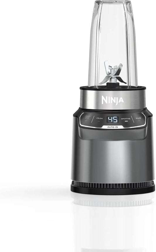 Ninja BN400 Nutri Pro Personal Blender - 1000W Auto-iQ Technology for Smoothies & Frozen Drinks | Includes 18oz & 24oz To-Go Cups