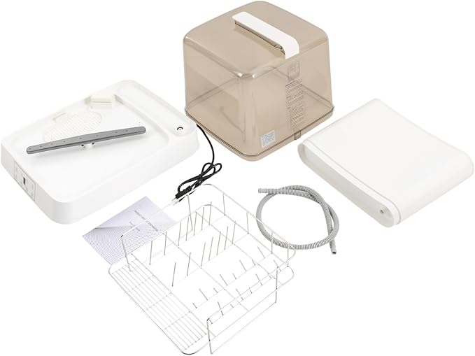 Countertop Dishwasher, 110V 800W Portable Automatic Dishwashing Machine with Tank & Touch Control, Household Compact 3 Washing Programs Dishwasher With Clear Door For Apartments, Dorms