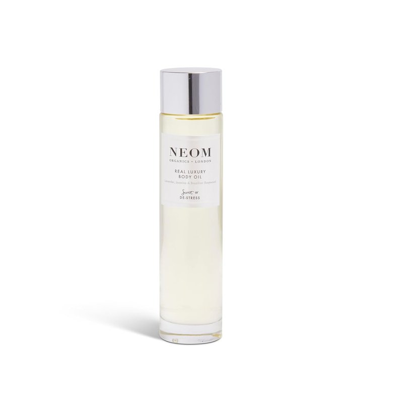 Neom Real Luxury Body Oil - 24 Pure Essential Oils for Nourishing Skin | 3.38 fl oz