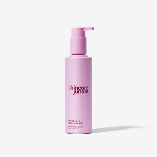 Skincare Junkie Jelly Facial Cleanser, Purifying Gel Cleanser for Normal to Oily Skin with Hyaluronic Acid, Ceramides, Niacinamide, No Synthetic Fragrance, Dermatologist Developed, 6 OZ