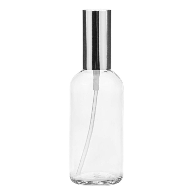 Foraineam 12 Pack 100ml / 3.4 oz. Clear Glass Spray Bottles for Perfume, Essential Oils, Cleaning Products