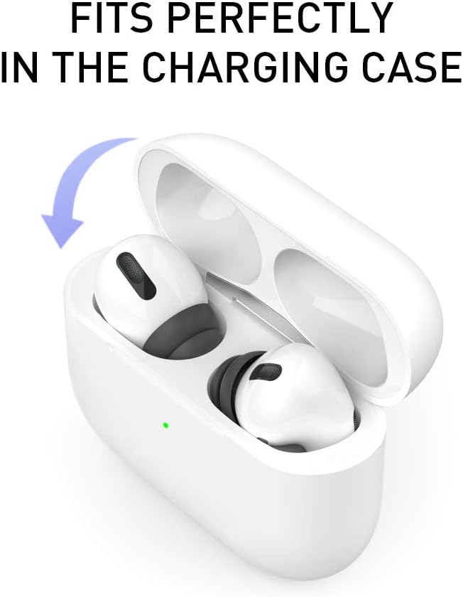 Delidigi for 6 Pairs AirPods Pro 2nd/1st Generation Ear Tips Replacement,Noise Reduction Silicone Earbuds Earplug Accessories Built-in Dust Guard Screen&Fit in The Charging Case S/M/L Size