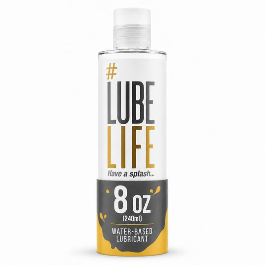 LUBELIFE Water-Based Lube – Personal Lubricant for Men, Women & Couples, Travel Size, Non-Staining, Easy Clean-Up, Toy-Safe, 8 Fl Oz